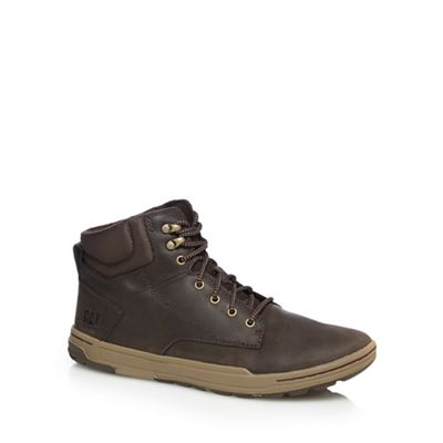 Caterpillar Brown 'Colfax' leather demi-boots